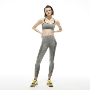 Biustonosze Damskie Reebok VB Seamless Textured Zielone/Ciemny Szare Zielone PL 21QWYRV